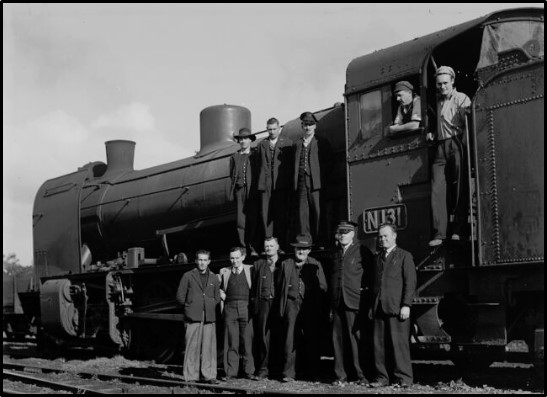 Yallourn Railway Staff - 1948